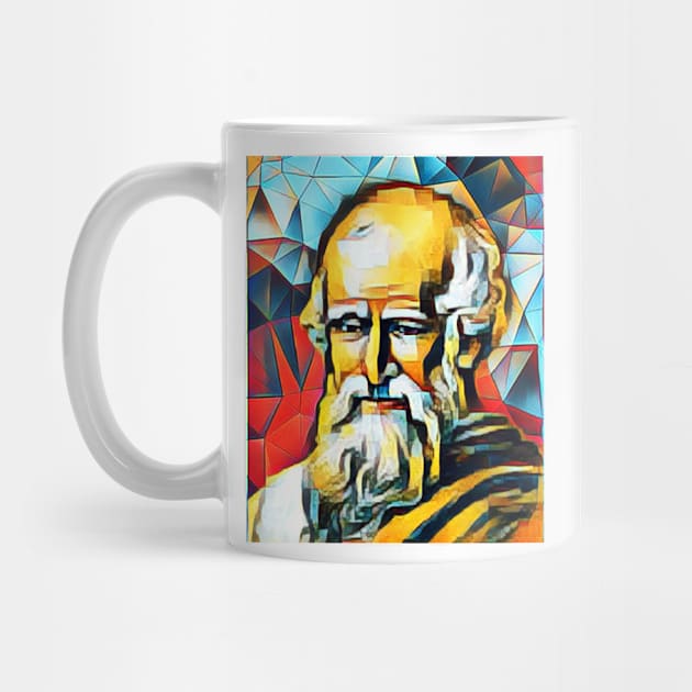 Archimedes Abstract Portrait | Archimedes Artwork 2 by JustLit